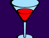 Disegno Cocktail pitturato su miry