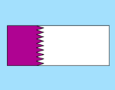 Disegno Qatar  pitturato su imane