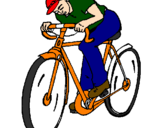 Disegno Ciclismo pitturato su Antonio