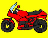 Disegno Motocicletta  pitturato su moto gp