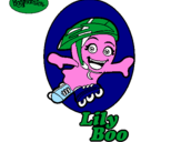 Disegno LilyBoo pitturato su mix