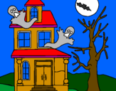 Disegno Casa del terrore pitturato su jennifer