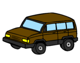 Disegno Auto 4x4 pitturato su jeep
