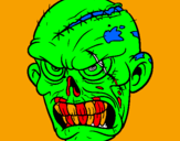 Disegno Zombie pitturato su Emanuele