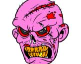 Disegno Zombie pitturato su GAIA