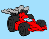 Disegno Auto di Formula 1  pitturato su giorgia iannello