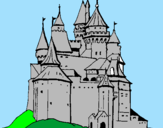 Disegno Castello medievale  pitturato su Alessandro