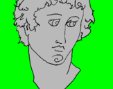 Disegno Busto di Alessandro Magno  pitturato su alexis98