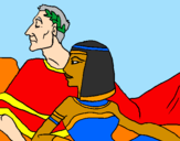 Disegno Cesare e Cleopatra  pitturato su alexis98