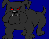 Disegno Bulldog  pitturato su Boris