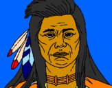 Disegno Indiano  pitturato su gugiulina