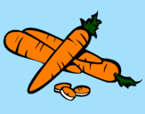 Disegno Carote II pitturato su mara_carota