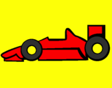 Disegno Formula 1 pitturato su roberto