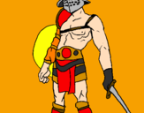 Disegno Gladiatore  pitturato su alexis98