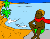 Disegno Madagascar pitturato su Roberta 