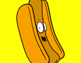 Disegno Hot dog pitturato su alessia xd 5 8 01 samirrr