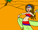 Disegno Sahara pitturato su ANGY 3