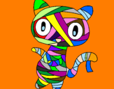 Disegno Mummia gatto scaraboechio pitturato su carlottaààj-