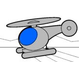 Disegno Piccolo elicottero pitturato su nicolò