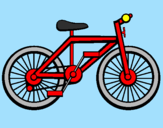 Disegno Bicicletta pitturato su ludovica