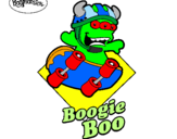 Disegno BoogieBoo pitturato su alfredo 