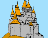 Disegno Castello medievale  pitturato su il re dei castelli
