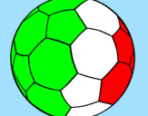 Disegno Pallone da calcio II pitturato su alessandro