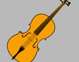 Disegno Violino pitturato su antony e filippo