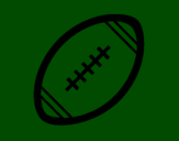 Disegno Pallone da calcio americano II pitturato su DIEGO