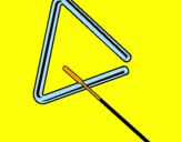 Disegno Triangolo pitturato su sarab