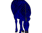 Disegno Zebra  pitturato su Giorgia