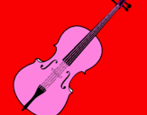 Disegno Violino pitturato su ELENA