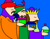 Disegno I Re Magi 3 pitturato su beatrice