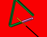 Disegno Triangolo pitturato su rumorino