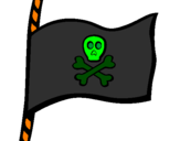 Disegno Bandiera dei pirati pitturato su andrea2007