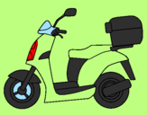 Disegno Ciclomotore pitturato su S2 L2