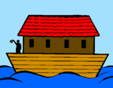 Disegno Arca di Noè  pitturato su giulia g