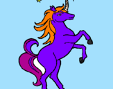 Disegno Unicorno pitturato su camilla  chielli