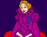 Disegno Principessa reale  pitturato su SALVO