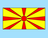 Disegno Repubblica di Macedonia pitturato su ALESSANDRO P.