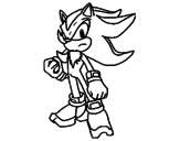Disegno Sonic pitturato su federica