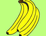 Disegno Banane  pitturato su matteop.
