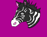 Disegno Zebra II pitturato su AGATA