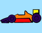 Disegno Formula 1 pitturato su riccardo