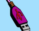 Disegno USB pitturato su Matilde