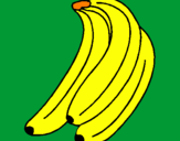 Disegno Banane  pitturato su Fabio