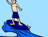 Disegno Surf pitturato su mary
