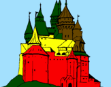 Disegno Castello medievale  pitturato su davide davide