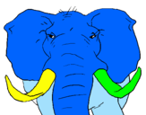 Disegno Elefante africano pitturato su Lorenzo