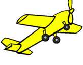Disegno Aeroplano giocattolo pitturato su Chicco
